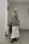 BORIS BIDJAN SABERI Stitching T-shirt LS1.2 RF F035+FTJ 00001 Marl 2
